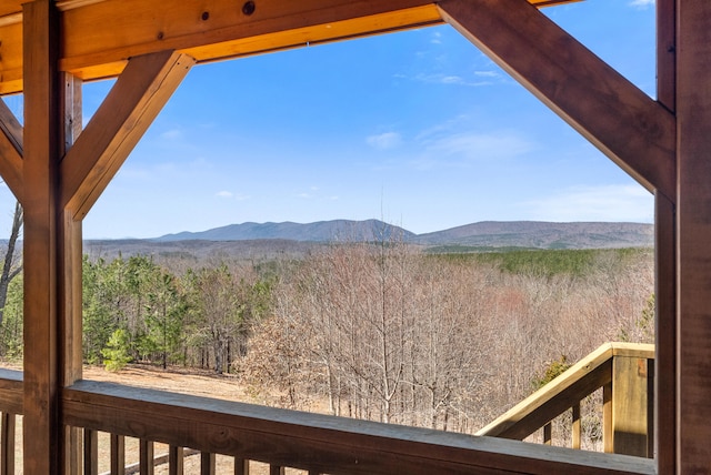 property view of mountains with a view of trees