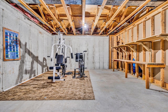 view of workout room
