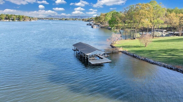 1791 Windlass Rd, Moneta, VA 24121 - view of water feature featuring a floating dock