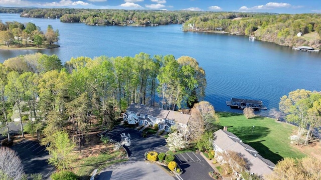 1791 Windlass Rd, Moneta, VA 24121 - aerial view with a water view and a view of trees