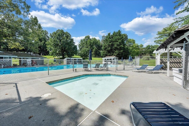 1791 Windlass Rd, Moneta, VA 24121 - pool with fence and a patio area