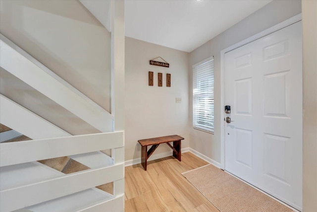 1791 Windlass Rd, Moneta, VA 24121 - entrance foyer with baseboards and light wood finished floors
