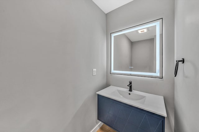 535 Day Ave SW, Roanoke, VA 24016 - bathroom featuring vanity and baseboards