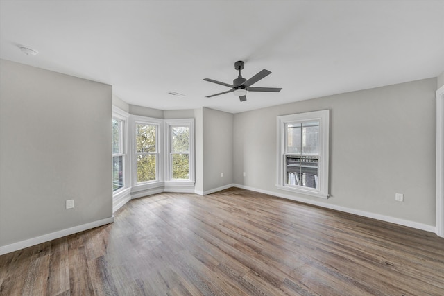 535 Day Ave SW, Roanoke, VA 24016 - spare room featuring baseboards and wood finished floors