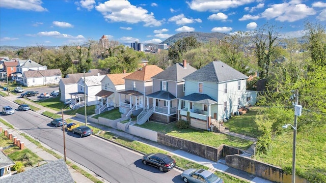 drone / aerial view with a residential view