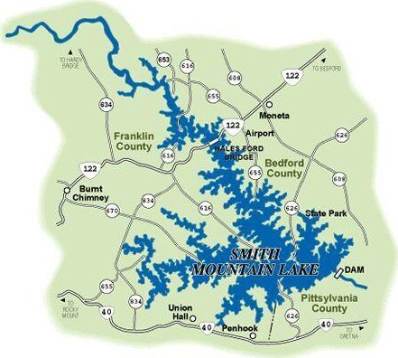 120 Pointe O Woods Dr, Huddleston, VA 24104 - map / location