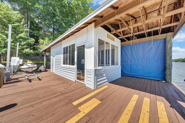 723 Fox Chase Rd, Wirtz, VA 24184 - view of wooden terrace