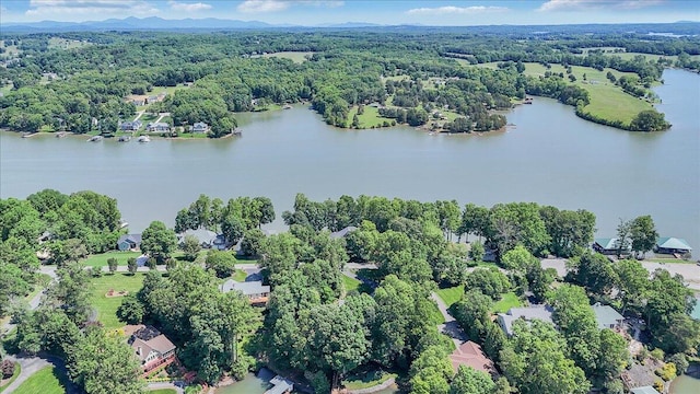 723 Fox Chase Rd, Wirtz, VA 24184 - bird's eye view of a large body of water and a heavily wooded area