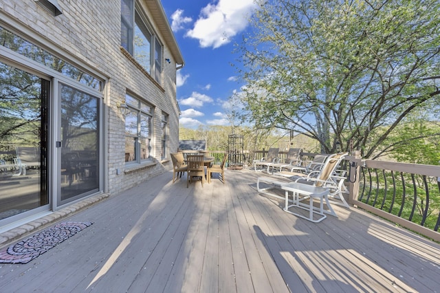 3649 Peakwood Dr SW, Roanoke, VA 24014 - deck featuring outdoor dining space