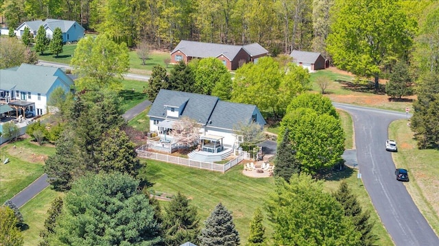 bird's eye view featuring a residential view