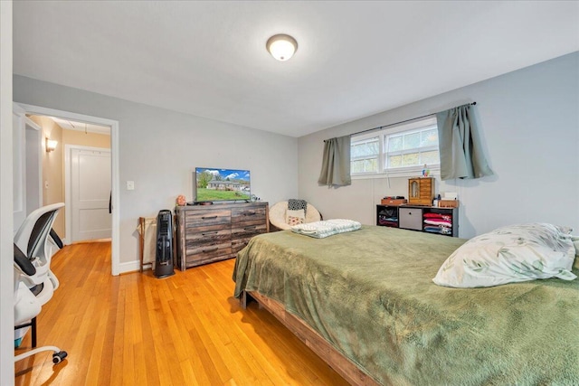 1944 Burma Rd, Salem, VA 24153 - bedroom featuring attic access and light wood-style floors