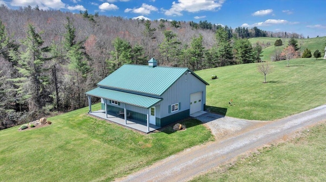 398 River Ridge Rd SE, Copper Hill, VA 24079 - view from above of property featuring a forest