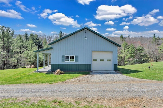 398 River Ridge Rd SE, Copper Hill, VA 24079 - view of home's exterior with a lawn, board and batten siding, driveway, and a view of trees