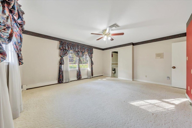 5241 N Spring Dr, Roanoke, VA 24019 - carpeted spare room with a ceiling fan and baseboards