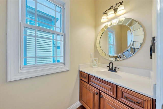 bathroom featuring vanity