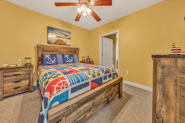 1245 Graves Harbor Trl Unit 206, Huddleston, VA 24104 - carpeted bedroom featuring baseboards and ceiling fan