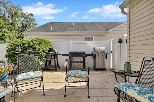 38 Point Pleasant Ave, Salem, VA 24153 - view of patio / terrace featuring fence and a grill