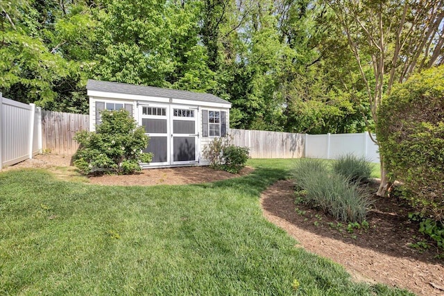 38 Point Pleasant Ave, Salem, VA 24153 - view of yard with an outbuilding, a shed, and a fenced backyard
