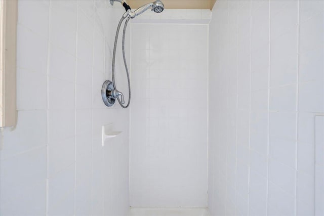 details with tiled shower