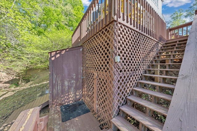 exterior space with a deck