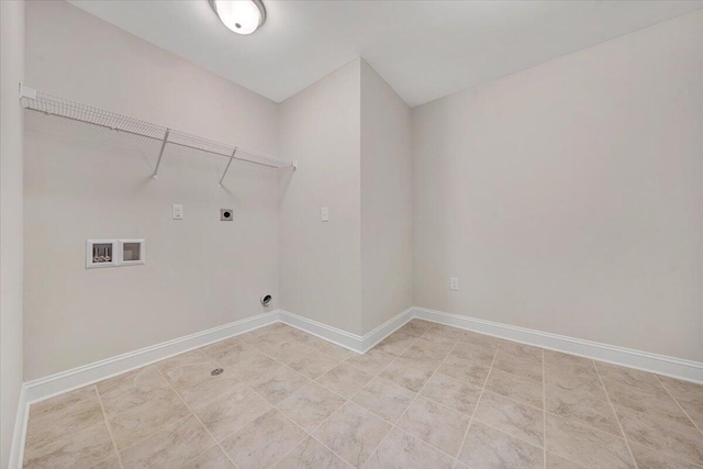 2820 Russlen Dr, Salem, VA 24153 - laundry room with electric dryer hookup, washer hookup, and baseboards