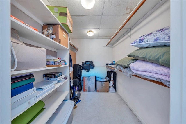 view of storage room