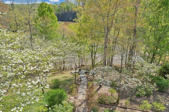 view of landscape with a view of trees