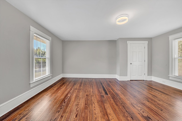 319 Trinity Rd, Troutville, VA 24175 - unfurnished room with baseboards and dark wood-style floors