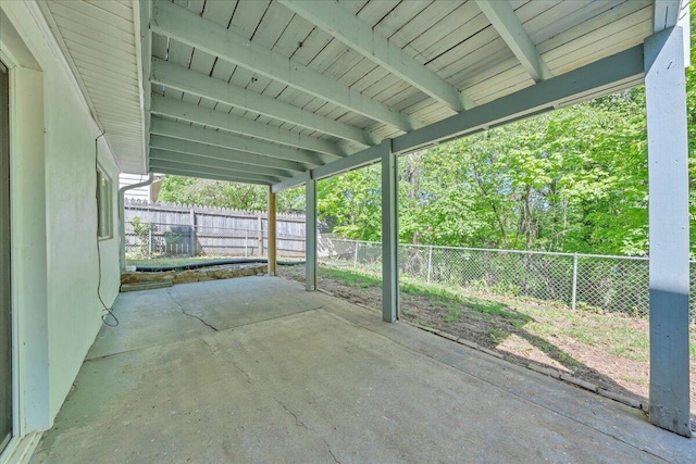 view of patio / terrace with a fenced backyard