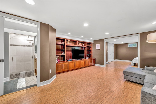 3421 Exeter St SW, Roanoke, VA 24014 - living area featuring baseboards and recessed lighting