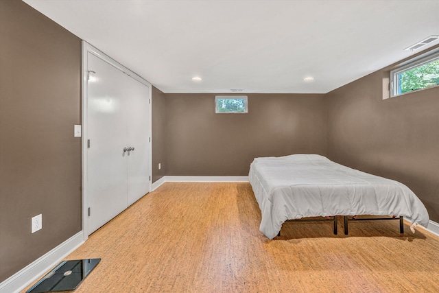 3421 Exeter St SW, Roanoke, VA 24014 - bedroom featuring baseboards, visible vents, and recessed lighting
