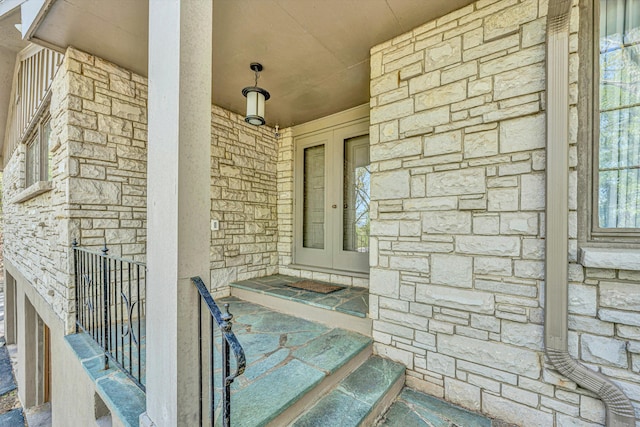 3421 Exeter St SW, Roanoke, VA 24014 - property entrance with stone siding