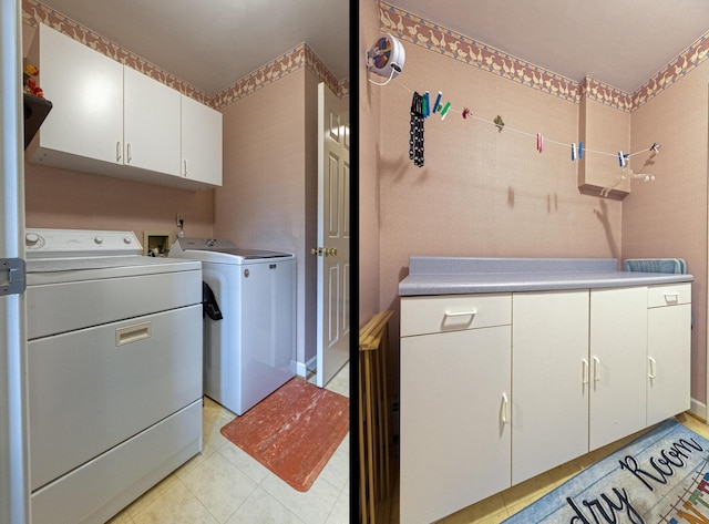 1615 Deyerle Rd SW, Roanoke, VA 24015 - laundry area featuring cabinet space and washing machine and clothes dryer