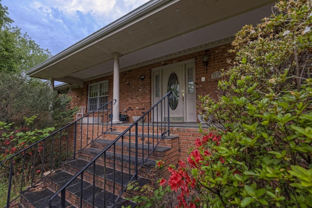 1615 Deyerle Rd SW, Roanoke, VA 24015 - view of exterior entry with brick siding and covered porch