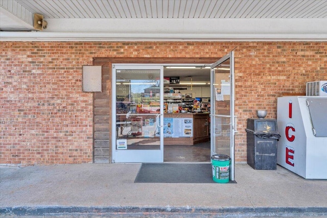14189 Franklin St, Ferrum, VA 24088 - property entrance with brick siding