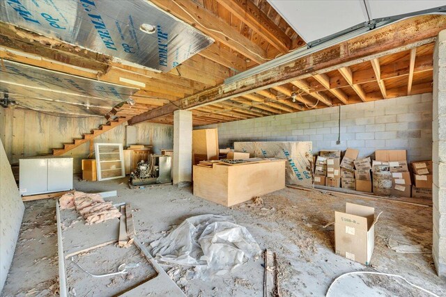 14189 Franklin St, Ferrum, VA 24088 - view of unfinished basement