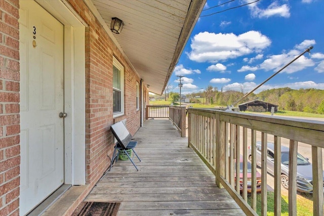 14189 Franklin St, Ferrum, VA 24088 - view of wooden deck