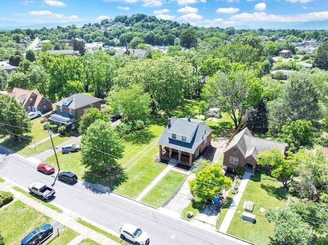 aerial perspective of suburban area