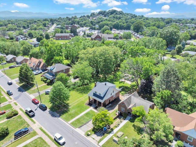 aerial perspective of suburban area