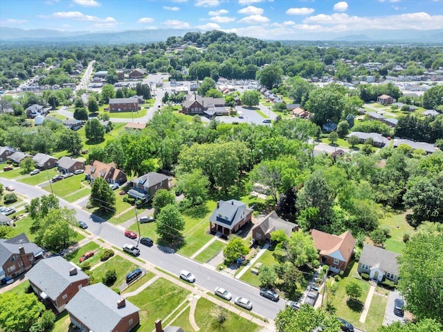 aerial perspective of suburban area