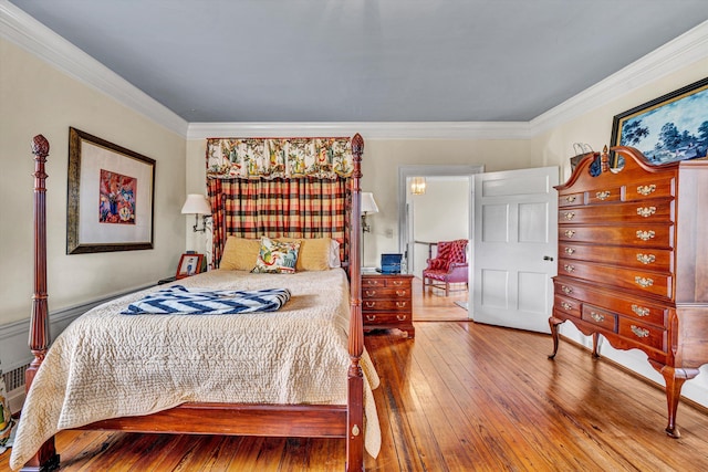 420 S Church St, Fincastle, VA 24090 - bedroom with wood-type flooring and ornamental molding