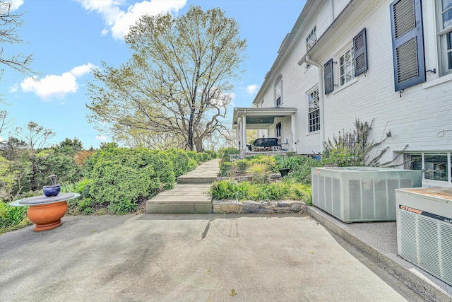 420 S Church St, Fincastle, VA 24090 - view of patio featuring central AC unit