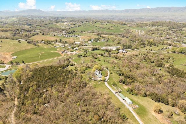 420 S Church St, Fincastle, VA 24090 - aerial overview of property's location featuring a water and mountain view