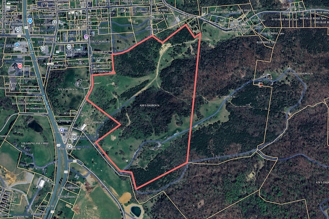 420 S Church St, Fincastle, VA 24090 - aerial map of property and surrounding area