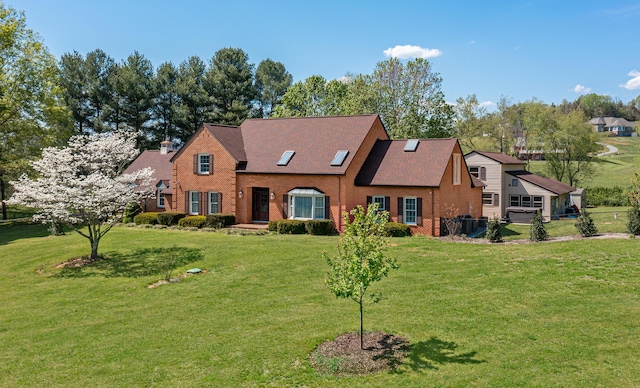 2902 Brughs Mill Rd, Fincastle, VA 24090 - view of front of property with fence, a front yard, and brick siding