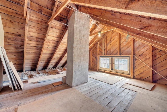 view of attic