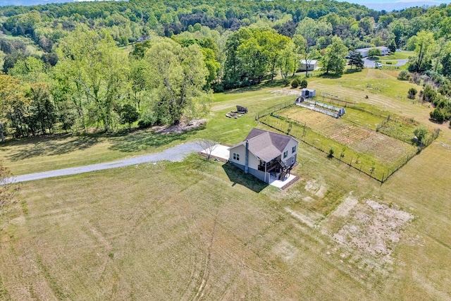 1410 Flowing Springs Rd, Buchanan, VA 24066 - bird's eye view with a forest view and a rural view