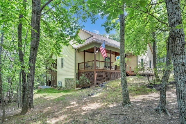 30 Boulder Point Dr, Hardy, VA 24101 - obstructed view of property with a shingled roof