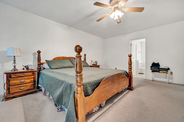 72 Windsor Ct, Roanoke, VA 24019 - carpeted bedroom featuring baseboards, a ceiling fan, and connected bathroom