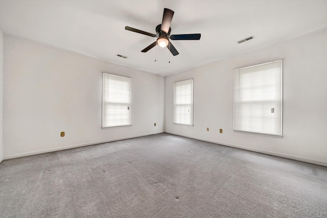 72 Windsor Ct, Roanoke, VA 24019 - unfurnished room with a ceiling fan, baseboards, and carpet